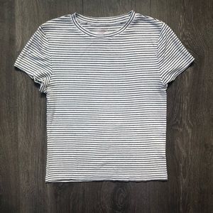Striped ribbed t-shirt